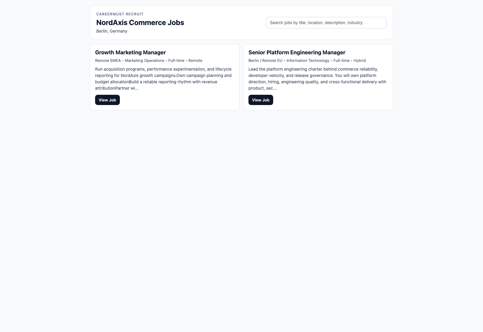 CareerMust white-label jobs